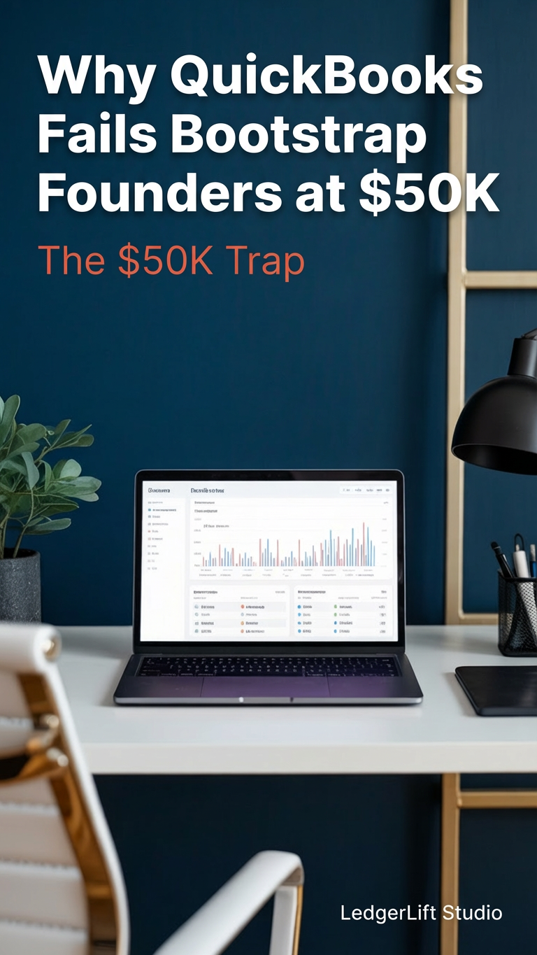 Why QuickBooks Fails Bootstrap Founders at $50K+