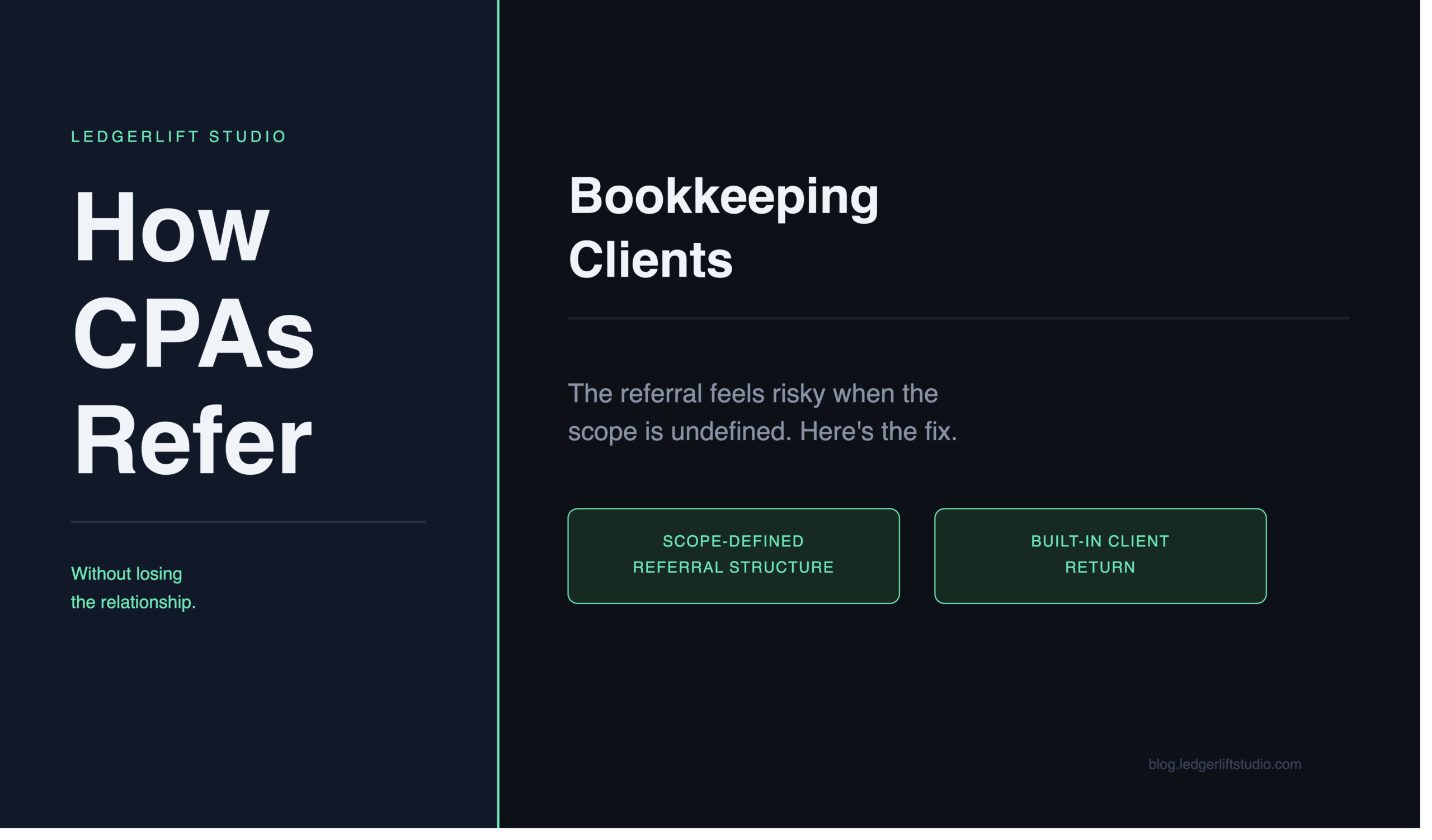 how CPAs refer bookkeeping clients without losing relationship
